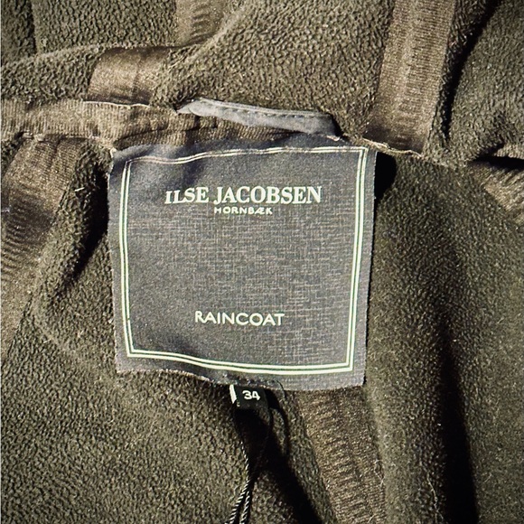 Ilse Jacobsen Hornbaek Hooded Raincoat (Navy) Sz 34. Sz 4 US. - Picture 5 of 8